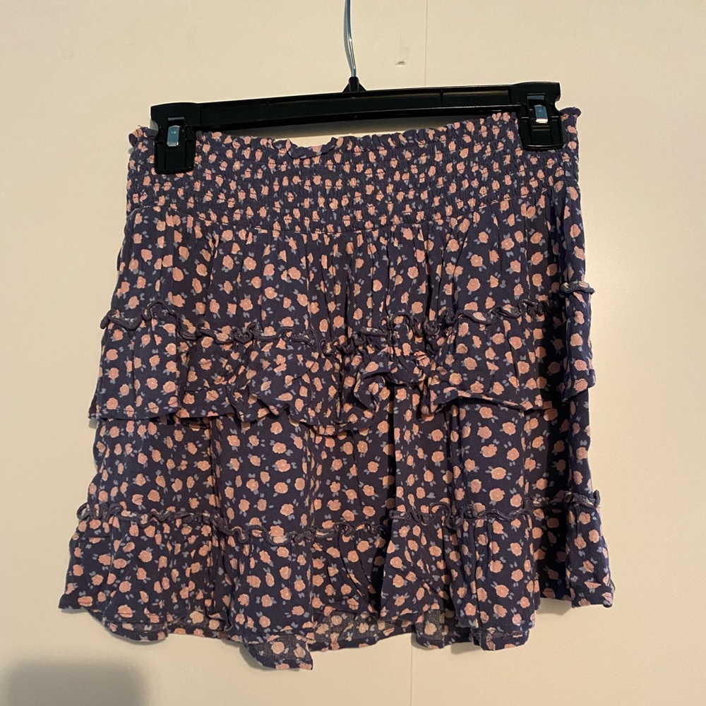 Mini floral skirt